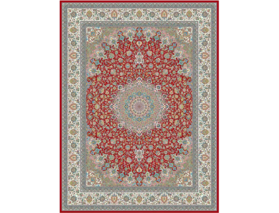 فرش 1200 شانه برجسته تراکم 3600 - کد 6143 -زمینه روناسی